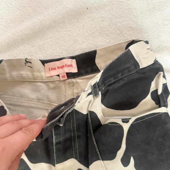 Lisa Says Gah Cow Print Robyn Jeans - Picture 4 of 8
